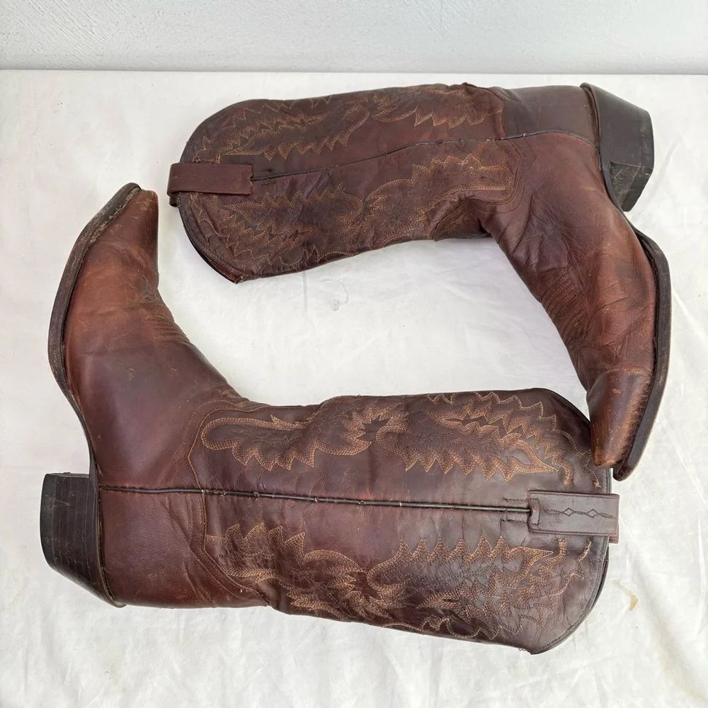 DAN POST Women Western Cowboy Boots Style 3464 Coastal Cowgirl Rodeo Ranch Sz 10 - Picture 14 of 16